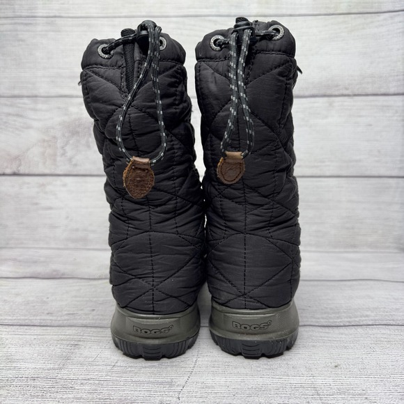 Bogs Snowday Mid Waterproof Quilted Winter Boots Women's Size 7 Black - Picture 3 of 7